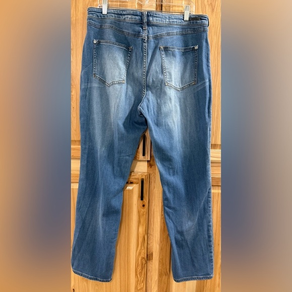 Anthropologie Pilcro and the Letterpress Blue Slim Boyfriend Jeans 33/16 Tall - Picture 5 of 15